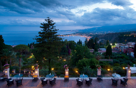 View-from-terrace-Belmond-Grand-Hotel-Timeo-Taormina-Sicily-Italy -  Photographs of Sicily, Italy.